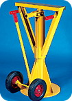 4013-09 Truck Trailer Stabilizing Jacks 
Aldon® Heavy Duty Ratchet Beam Truck Trailer Stabilizing Jack 
Height Range 41"-50 1/2 Load Bearing 60,000 lbs
Top 4"x25 1/2" Base 19" Wt. 160 lbs.Spreads the load.Must use 2 per trailer to be safe! Install beam parallel to front of Trailer!